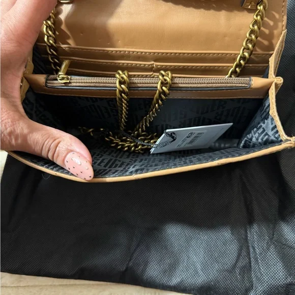 Kurt Geiger Camel Quilted Wallet - Picture 2 of 3